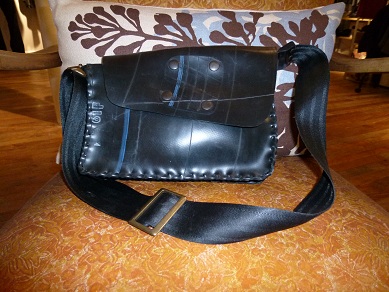 Five Two Boutique Recycled Tire, seatbelt purse, eco-friendly